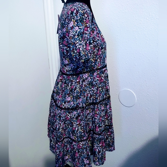 DITSY FLORAL MULTI COLOR FESTIVAL SUMMER DRESS WOMEN'S SIZE XS - Picture 2 of 7